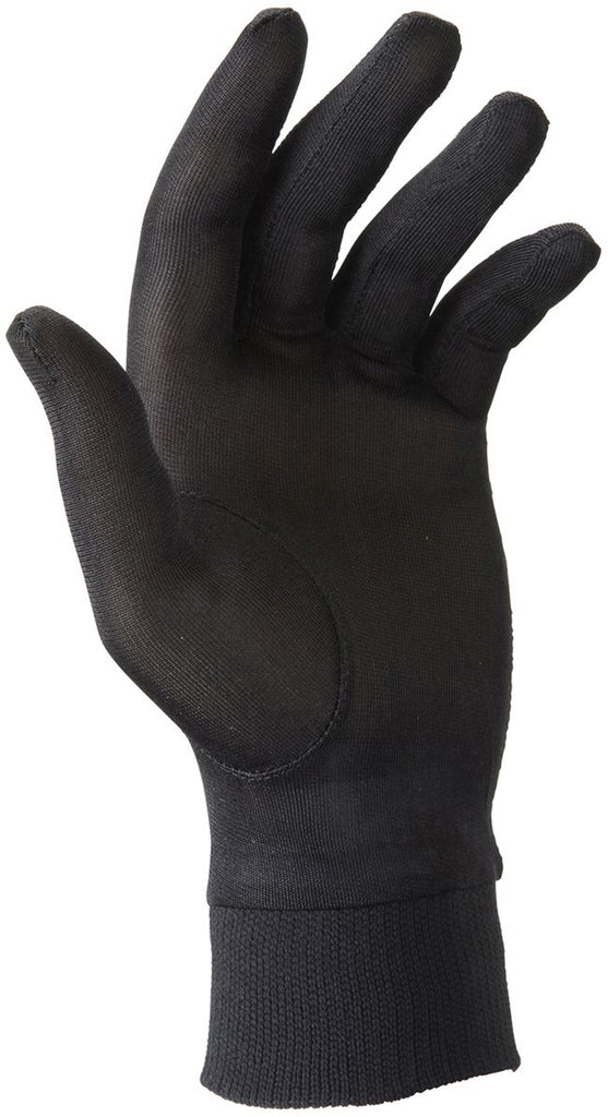 Manby Ski Accessories Steiner Silk Inner Glove Black I Landau