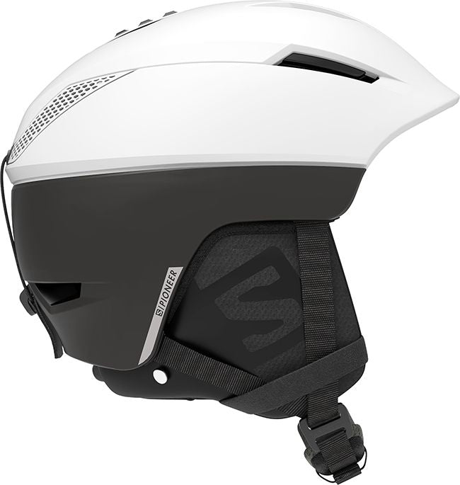 Salomon Ski Helmets Mens Pioneer Custom Air White Black | Landau Store