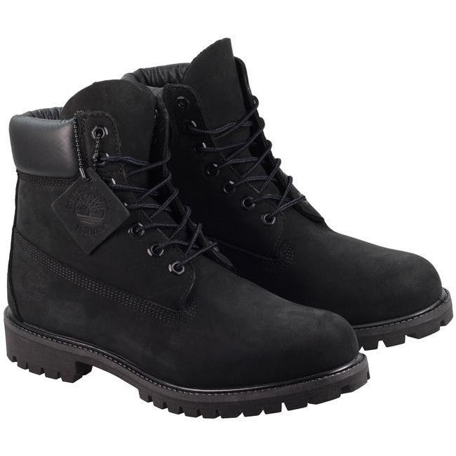 Timberland Boots Mens 6 Inch Prem Black For:Men, Type:Boots & Shoes