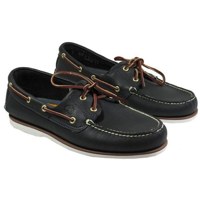 Timberland Boots Mens Boat Shoe Navy White For:Men, Type:Boots & Shoes