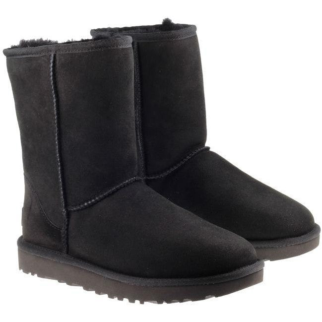 Ugg Boots Womens Classic Short II Black For:Women, Type:Boots & Shoes