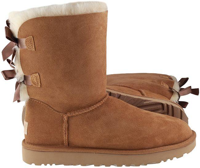 Ugg Womens Boots Bailey Bow II Chestnut