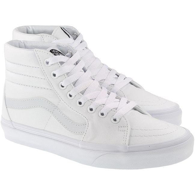Vans Trainers Womens Sk8 Hi True White True White For:Women, Type:Trainers